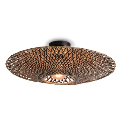 B-Ware Good&Mojo Bali Deckenlampe Deckenlampe E27 Bambus Eisen ø 60 Cm Lampe Leuchte
