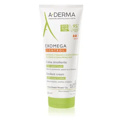 A-Derma Exomega Control Emollient Cream Körpercreme für sehr trockene, empfindliche und atopische Haut 200 ml