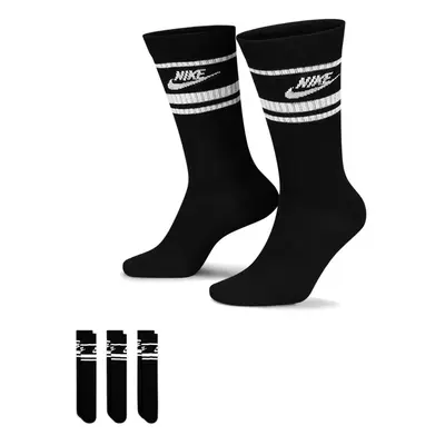 Nike NSW Everyday Essential Crew Socks 3-Pack Black/ White S