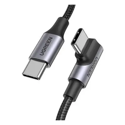 USB-C Daten- und Ladekabel - USB-C UGREEN US334 Winkelform, 100W, 1m, Schwarz