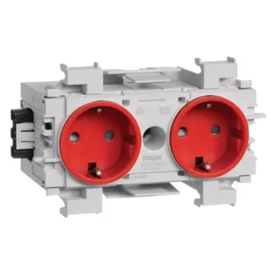 Tehalit Steckdose 2-fach rt GS2001 vrt GS20013020