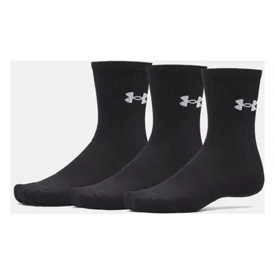 Under Armour Performance Cotton 3p Crw Unisex - Socken Under Armour - Schwarz - 6009685-008-7.5-11.5 - Size: 7.5-11.5