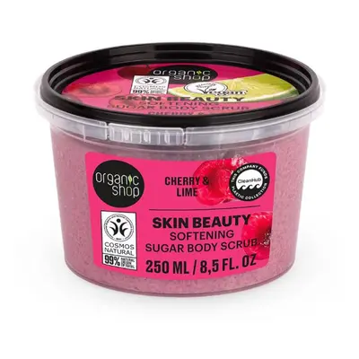 Organic Shop Skin Beauty Softening Sugar Body Scrub Cherry & Lime - 250 ml