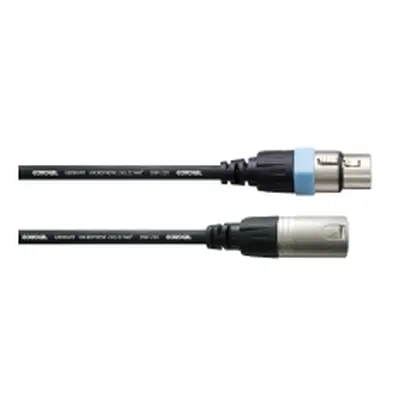 Cordial CCM 1,5 FM Mikrofonkabel XLR male/female, 1,5 Meter schwarz Fair Line