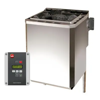 Weka Saunaofen-Set 8 inkl. 9 kW BioAktiv Ofen mit Dampfbad-Funktion, Saunasteine, Steuergerät