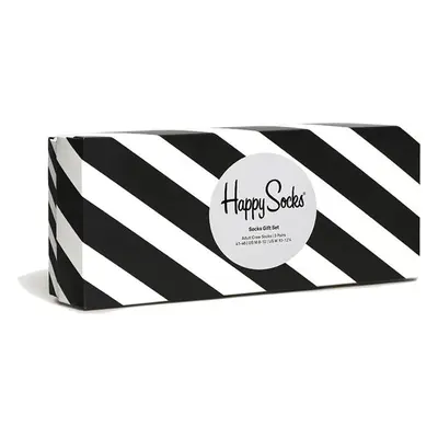 Happy Socks Black and White Gifts Box 4-Pack Unisex - Socken Happy Socks - Schwarz - XCBW09-9150-4-7 - Size: 4-7