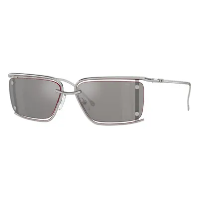 DIESEL Unisex DIESEL DL1002 103/6G Sonnenbrillen Metall Silber Grau Quadratisch Normal