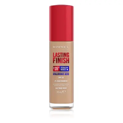 Rimmel Lasting Finish 35H Hydration Boost Hydratisierendes Make Up SPF 20 Farbton 103 True Ivory 30 ml