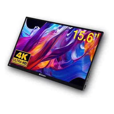 Verbatim - 15,6" tragbarer 4K-Touchscreen-Monitor PMT-15-4K - 357,1 x 215 x 12 mm - mit IPS-Technologie und HDR sowie 10-Punkt-M