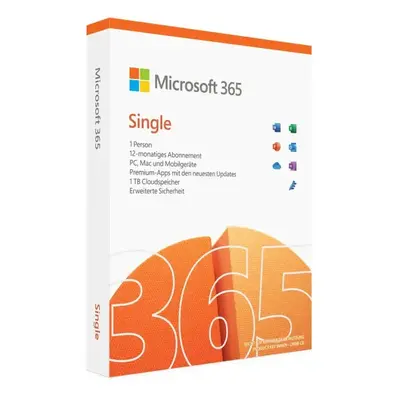 365 Single Abonnement (ehemals Office 365 Personal)  ESD   1 Benutzer |  5 Geräte 1 Jahr EuroZone