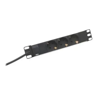 DIGITUS Steckdosenleiste 3-fach 25,4cm