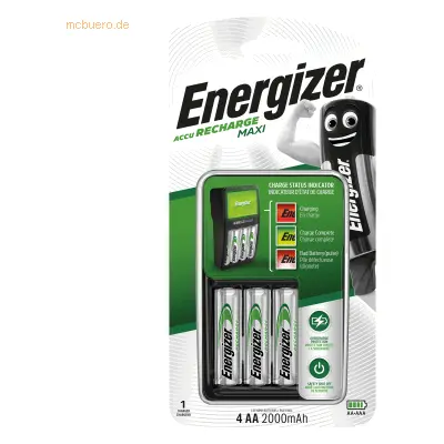 Wiederaufladbare Batterien AA 2000mAh (x4) mit Ladegerät