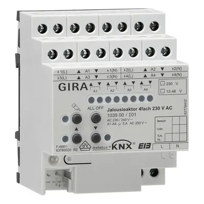 Gira Jalousieaktor 4fach REG 103900