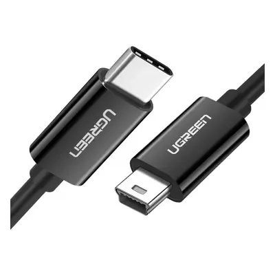 Daten- und Ladekabel USB-C - miniUSB UGREEN US242, 18W, 1m, Schwarz
