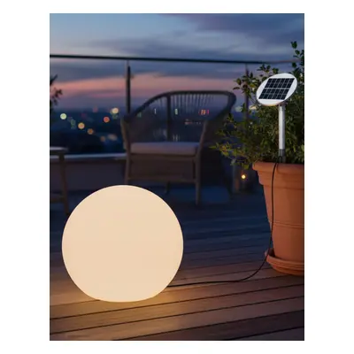 8 seasons design Shining Globe Solar 40 cm weiß Kugelleuchte