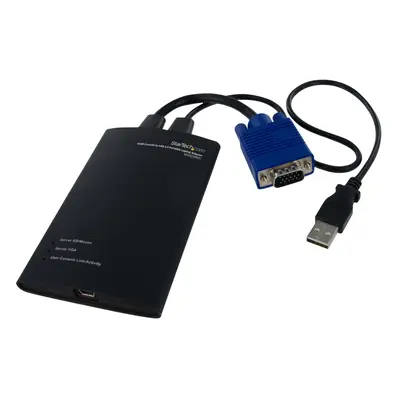 StarTech.com Tragbarer KVM Konsolen auf USB 2.0 Laptop Adapter, USB, USB, VGA, Schwarz, USB Mini-B, PS/2 + USB 2.0 A + VGA