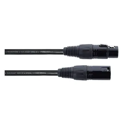 Cordial Elements EM 10 FM Mikrofonkabel XLR male/female, 10 Meter schwarz