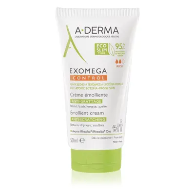 A-Derma Exomega Control Emollient Cream Körpercreme für sehr trockene, empfindliche und atopische Haut 50 ml
