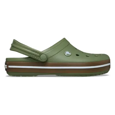 Crocs Crocband Gum Clog Schuhe grün braun - 45-46