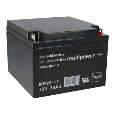 Multipower Blei-Akku MP26-12 Pb 12V / 26Ah VdS M5