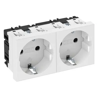 OBO Bettermann Steckdose 0 Grad, 2-fach STD-D0 RW2 6120022
