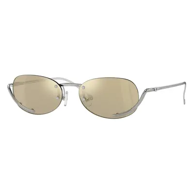 DIESEL Unisex DIESEL DL1004 111/V9 Sonnenbrillen Metall Silber Gelb Rund Normal