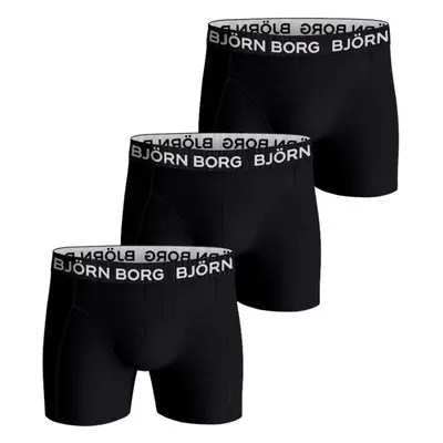 Björn Borg 3P Cotton Stretch Boxer 1721 Schwarz Baumwolle X-Large Herren