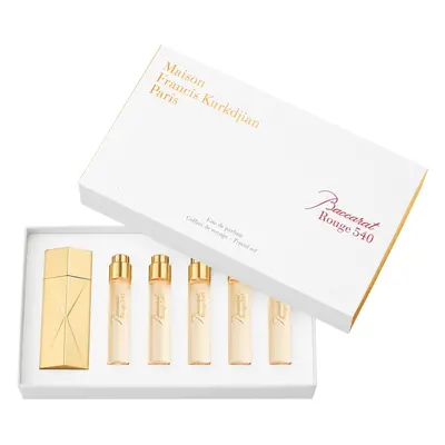 Maison Francis Kurkdjian Baccarat Rouge 540 Travel Set = Globe Trotter Travel Spray Case Golden 