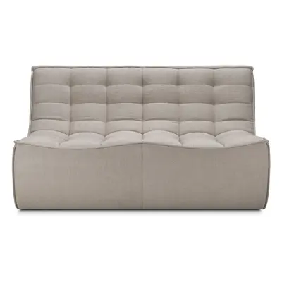 Ethnicraft - Sofa 2 Sitzer N701 - Beige - Hochdichter PU-Schaum - Designer Jacques Deneef
