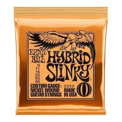 Ernie Ball EB-2222 E-Gitarren Saiten Hybrid Slinky .009-.046