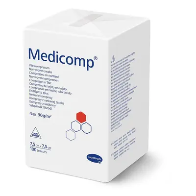 MEDICOMP Vlieskomp.unsteril 7,5x7,5 cm 4fach 100 St.
