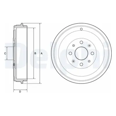 Delphi BREMSTROMMEL Fiat Grande Punto Opel Adam Corsa BF503