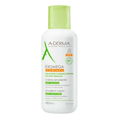 A-Derma Exomega Control Emollient Cream Körpercreme für sehr trockene, empfindliche und atopische Haut 400 ml