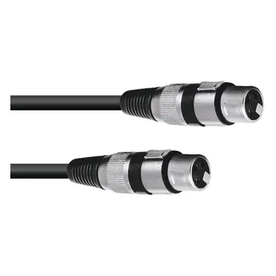 OMNITRONIC Adapterkabel XLR(F)/XLR(F) 0,2m sw
