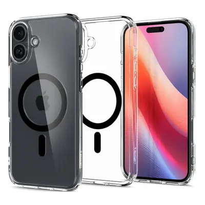 MagSafe Hülle für Apple iPhone 16, Spigen, Ultra Hybrid, Schwarz ACS08206