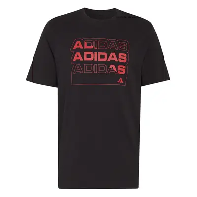adidas MULTI LINEAR TEE M T-Shirt für Herren, schwarz, größe