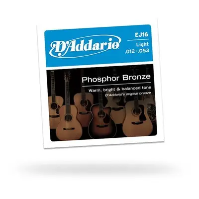 D'Addario EJ16 Akustik Saiten, 6 Strings .012-.053