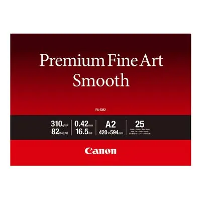 Canon FA-SM2 Premium Fine Art Smooth Papier A2 – 25 Blatt