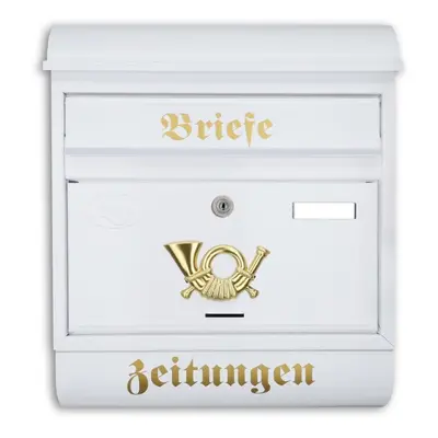 Antiker Briefkasten Postkasten mit Zeitungsrolle Runddach Nostalgie...