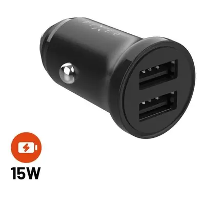 FIXED mit 2xUSB-Ausgang 15W Smart Rapid Charge schwarz
