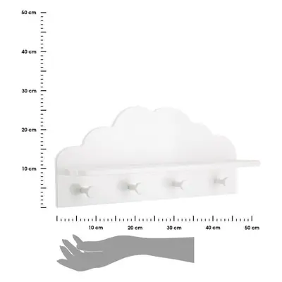 Atmosphera weißer Wandhaken Cloud mit Ablage