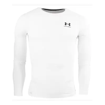 Under Armour HeatGear Comp Langarmshirt weiß - M
