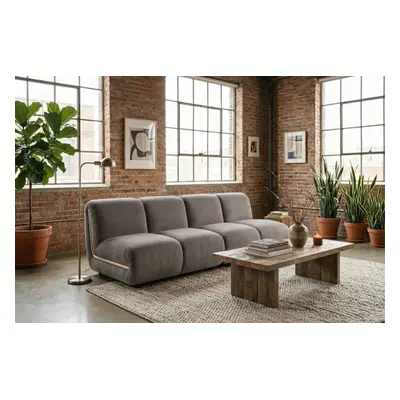 KAWOLA Modulsofa LAYLA 2-Sitzer 2 Module Velvet taupe