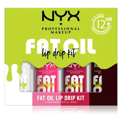NYX Professional Makeup Fat Oil Lip Drip Lippenset 4x4.8 ml
