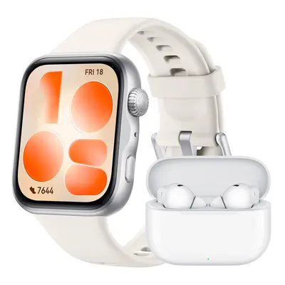Huawei Watch Fit 5 Bundle weiß | Smartwatch | präzises Schlaftracking | bis zu 10 Tage Akkulaufzeit | NFC-Zahlung | Sturzerkennu