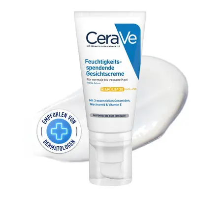 CeraVe Moisturizers feuchtigkeitsspendende Gesichtscreme für normale und trockene Haut SPF 30 52 ml