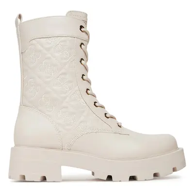 Guess Schnürschuhe FLTYAN ELE10 Écru