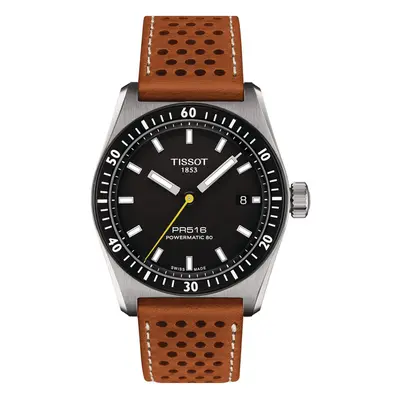 Tissot T1494071605100 Armbanduhr PR516 Powermatic 80 mit Lederband