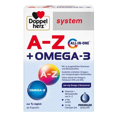 Doppelherz A-Z+Omega-3 all-in-one system Kapseln 30 St