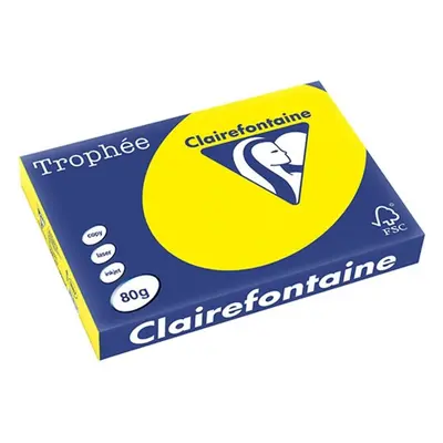 Clairefontaine Sonnenuntergang Gelb A3 Farbiges Papier 80 g/m² (500 Blatt)